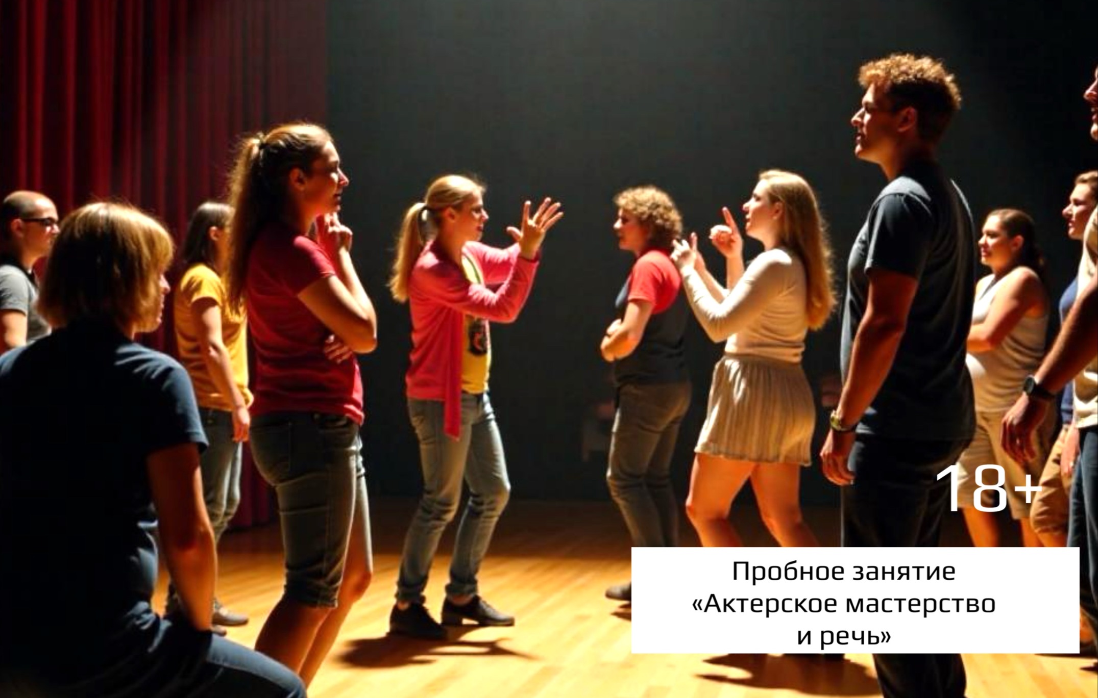 Мероприятие с посещением занятия по актерскому мастерству, Базовый курс (пн, пт). Неля Гаряева-Вильданова